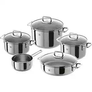 Zwilling Quadro Topfset 5-teiliges Kochgeschirr aus Edelstahl