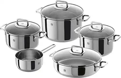 Zwilling Quadro Topfset 5-teiliges Kochgeschirr aus Edelstahl