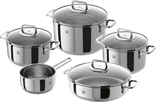 Zwilling Quadro Topfset 5-teiliges Kochgeschirr aus Edelstahl