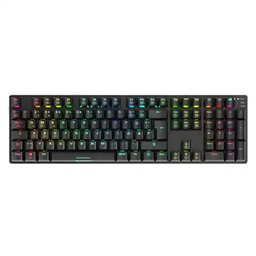 Sharkoon Skiller SGK36W Tastatur mit RGB-Beleuchtung und 2,4 GHz-Verbindung