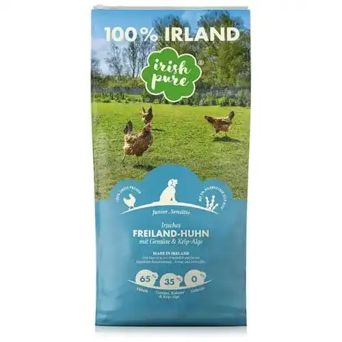 Welpenfutter getreidefrei Irish Pure Trockenfutter 1.5 kg für Junghunde
