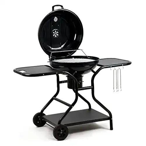 Kugelgrill 57 cm von BBQ-Toro mit Ablagefläche und Thermometer