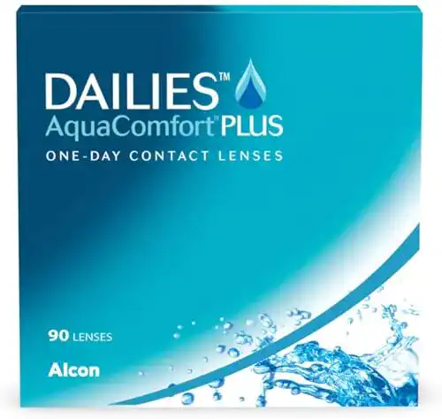Dailies AquaComfort Plus Tageslinsen, 90 Stück, weiche Kontaktlinsen