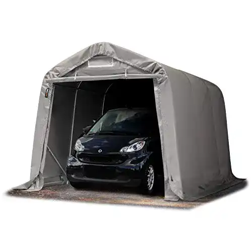 Zeltgarage Toolport Garagenzelt Carport 2,4 x 3,6 m grau