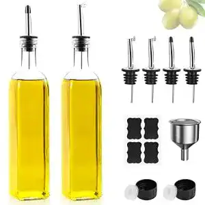 Essig-Öl-Spender Dunsoo Ölflasche 2 x 500 ml für Küche und BBQ