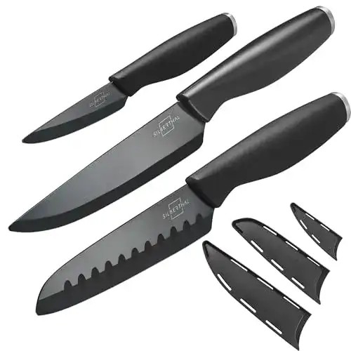 Keramikmesser Set SILBERTHAL 3-teilig mit 15 cm Chefmesser