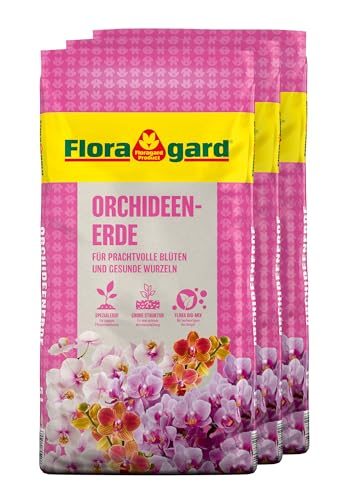 Orchideenerde Floragard 3x5L für Phalaenopsis und andere Arten