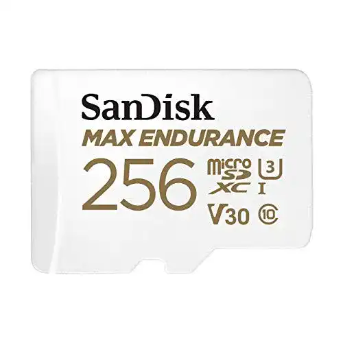 SanDisk MAX ENDURANCE microSDXC 256 GB Speicherkarte für Dashcams und Überwachungssysteme