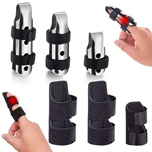 Fingerschiene Gipizi 6 Stück für gebrochene Finger und Fingerstützen