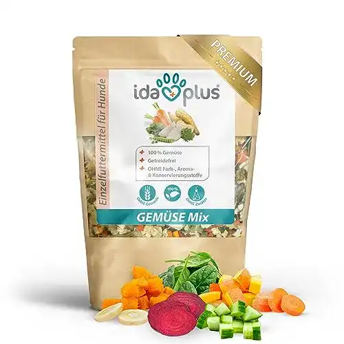 Gemüseflocken für Hunde Ida Plus Gemüse-Mix 1Kg Barf Trockenfutter
