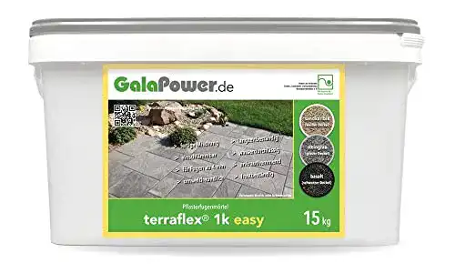 Pflasterfugenmörtel GalaPower Terraflex 1K Easy 15 kg in Steingrau