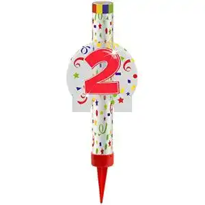 Eisfontäne Net Toys Zahl 2, 12 cm Länge, 45 Sekunden Brenndauer