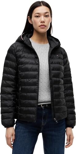 Daunenjacke für Damen von Tommy Hilfiger Padded Global in Schwarz