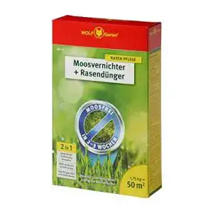 Wolf Garten Rasendünger und Moosvernichter für 50 m²