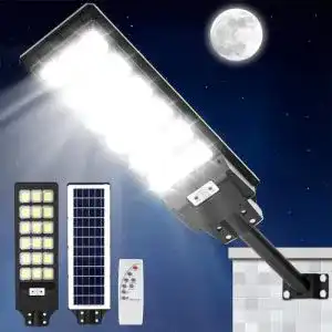 Viugreum 600W Solar Straßenlampe mit Bewegungsmelder und Fernbedienung