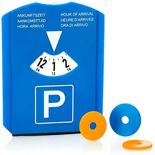 Parkscheibe mit Eiskratzer und Gummilippe