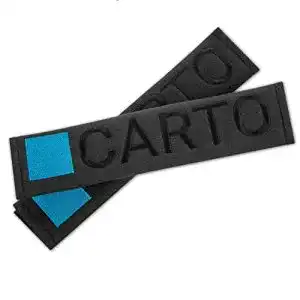Gurtpolster CARTO 2er-Pack in Schwarz für Sicherheitsgurte