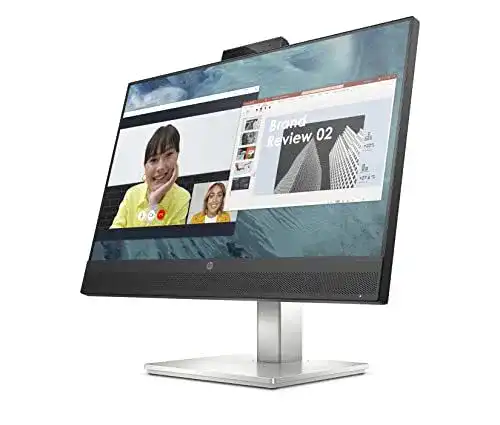 HP M24 Webcam Monitor – 24 Zoll Full HD Bildschirm mit integrierter Kamera