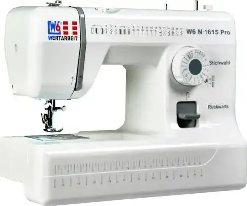 W6 Nähmaschine N 1615 Pro mit 17 Programmen und Freiarm
