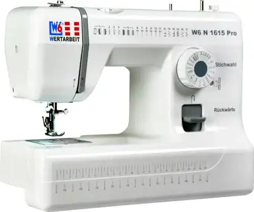 W6 Nähmaschine N 1615 Pro mit 17 Programmen und Freiarm