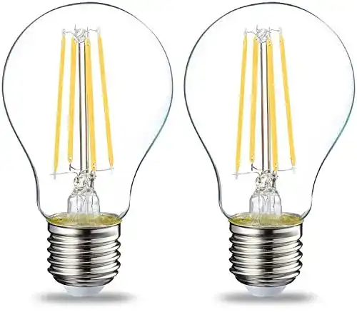 LED E27 60 W Leuchtmittel mit Edison-Sockel, warmweiß, 2er-Pack