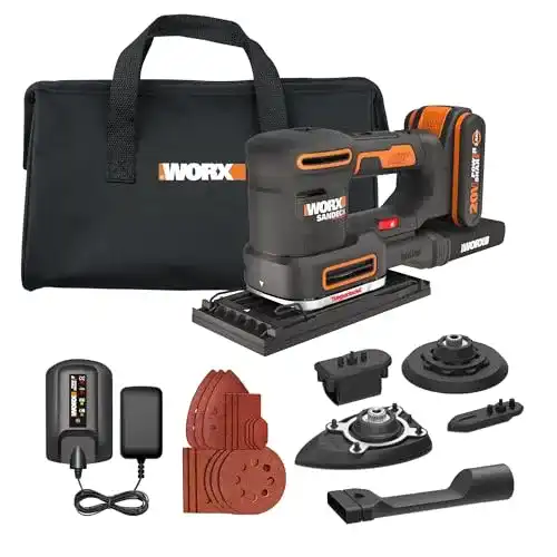 Akku-Multischleifer WORX WX820 Schleifmaschine für Holz