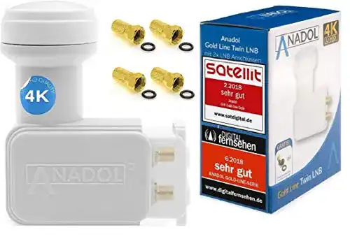 Anadol Twin LNB Digital 4K 0.1dB für 2 Teilnehmer