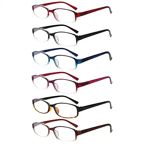 Lesebrille COJWIS 6er Set mit Blaulichtfilter für Damen und Herren