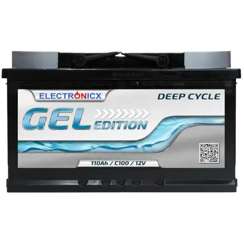 Autobatterie 110Ah Electronicx GEL 12V Versorgungsbatterie