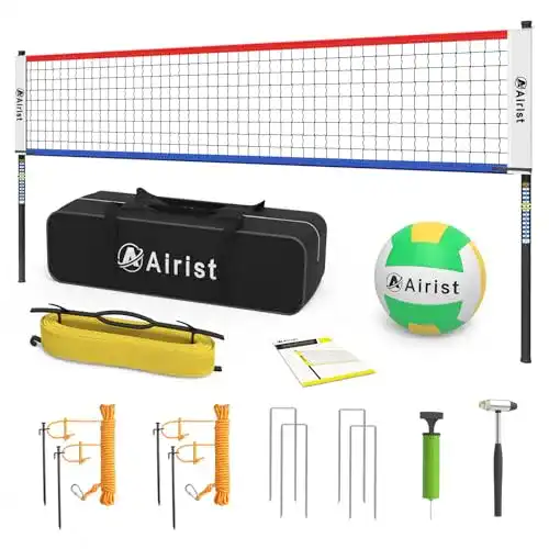 Tragbares Volleyballnetz-Set von Airist für Outdoor-Spiele