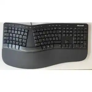 Microsoft Ergonomische Tastatur mit Handballenauflage und USB-Anschluss