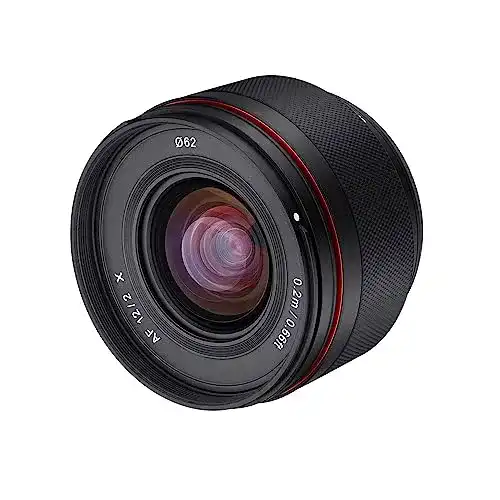 Samyang AF 12mm F2.0 Objektiv für Fujifilm X-Mount Kameras