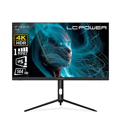 27 Zoll 4K Ultra HD Gaming Monitor von LC-Power mit 144Hz