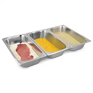 Navaris Edelstahl Panier-Set 3-teilig mit 3 Schalen