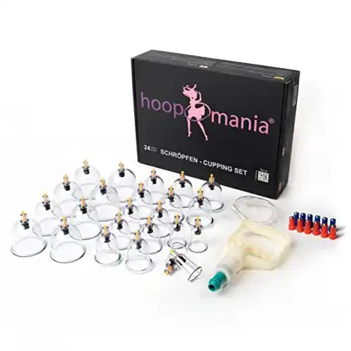 Schröpfglas Set für Schröpftherapie und Massage 24 Stück