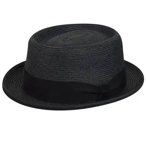 Pork-Pie-Hut Bailey Waits in Schwarz Fedora für Herren