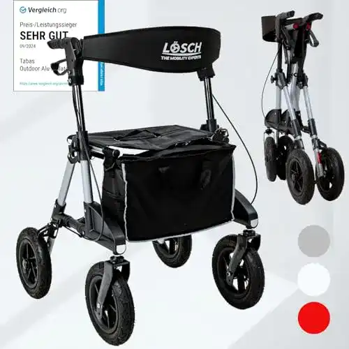 Alu-Rollator Tabas faltbar und leicht mit Sitz