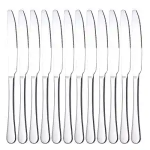 Tafelmesser Qucher 9 Zoll (23,2 cm) 12 Stück Edelstahl Steakmesser