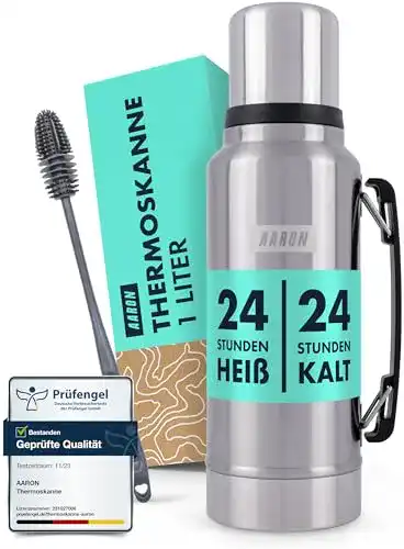 Thermoskanne Aaron Flask 1L – 24 Stunden Temperaturhaltung
