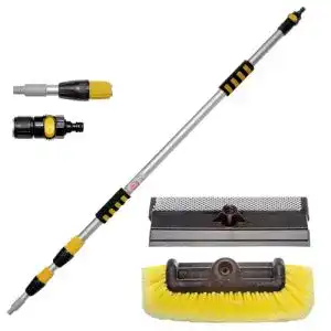 Lkw-Waschbürste Yachticon Waschbürstenset Nr. 4 mit Teleskopstiel
