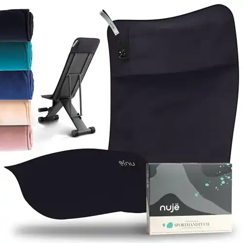 Fitness Handtuch nujë, Tasche Microfaser, Geschenkverpackung