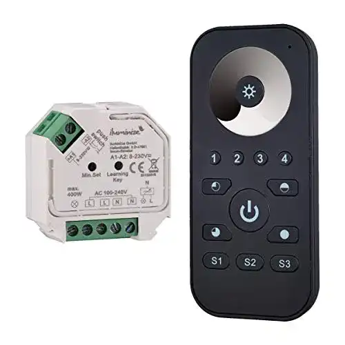 Funk-Dimmer Iluminize Set Dimm-Aktor 200W / 400W für Phasenabschnitt