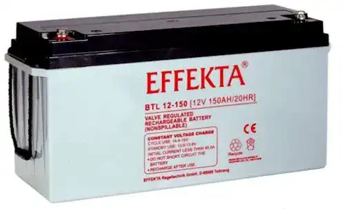 AGM-Batterie 150Ah Effekta BTL12-150 / 12V für stabile Energieversorgung