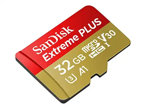 SanDisk Extreme Plus 32 GB MicroSDHC Karte mit SD Adapter
