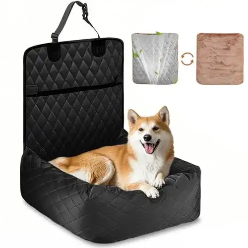 Hunde Autositz von Happy Hachi – Hundebett und Autositzbezug