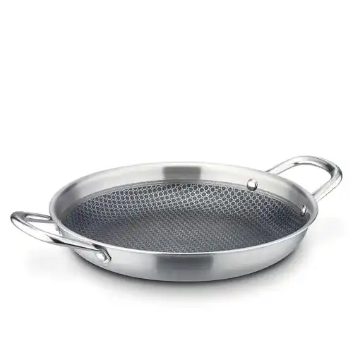 GSW Servierpfanne Innoxa Black 28 cm Edelstahlpfanne mit Antihaftbeschichtung