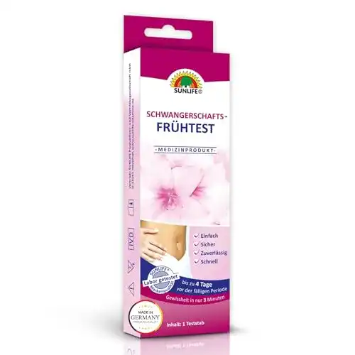 Schwangerschaftsfrühtest Sunlife – hCG Urin Test – 1 Stück