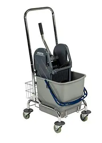 Reinigungswagen Sprintus 301035 Einfachfahreimer mit Chromrahmen