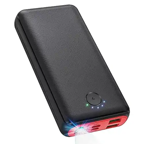 JIGA Powerbank 30.000 mAh mit USB C-Anschluss