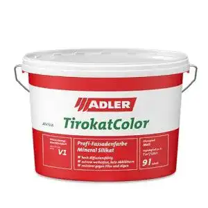 Silikatfarbe für Außen ADLER AVIVA Tirokat-Color, 9 Liter, B17/5 Lauch
